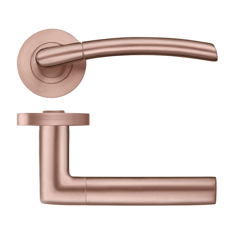 Zoo ZPZ140 Olympus Round Rose Lever Suite Screw-On Rose 