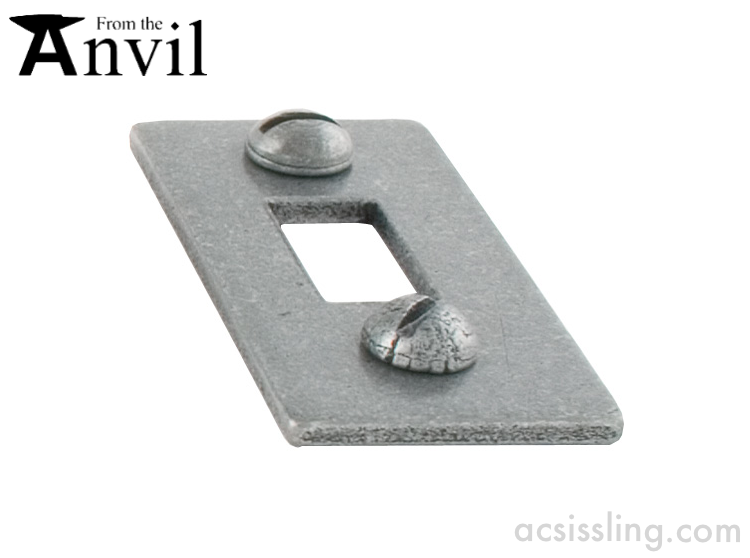 From The Anvil 33662K Receiver Mortice Plate for 6" Cranked Bolt Pewter 