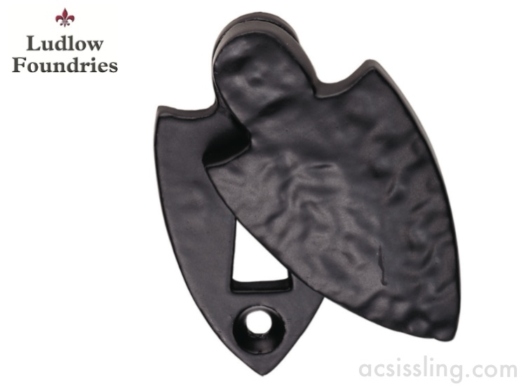 Ludlow Foundries LF5533 Shield Covered Escutcheon Black Antique 