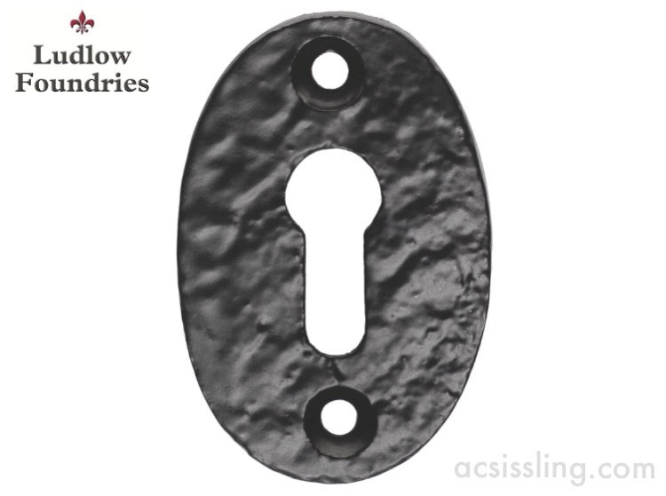 Ludlow Foundries LF5539U Standard Profile on Oval Shape Escutcheon Black Antique 