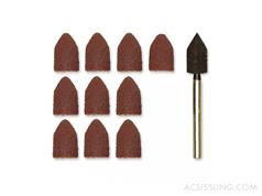 Proxxon Sanding Points (10) with Arbor and Spare Points to Suit 202362 / 202363 