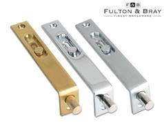Fulton & Bray FB01 Series Sunk Slide Action Flush Bolts 