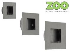 Zoo ZAS40 Series Stainless Square Flush Pulls 